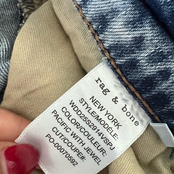 Rag & Bone Andi Embellished Ankle-Length Wide Leg Jeans - Picture 7 of 10